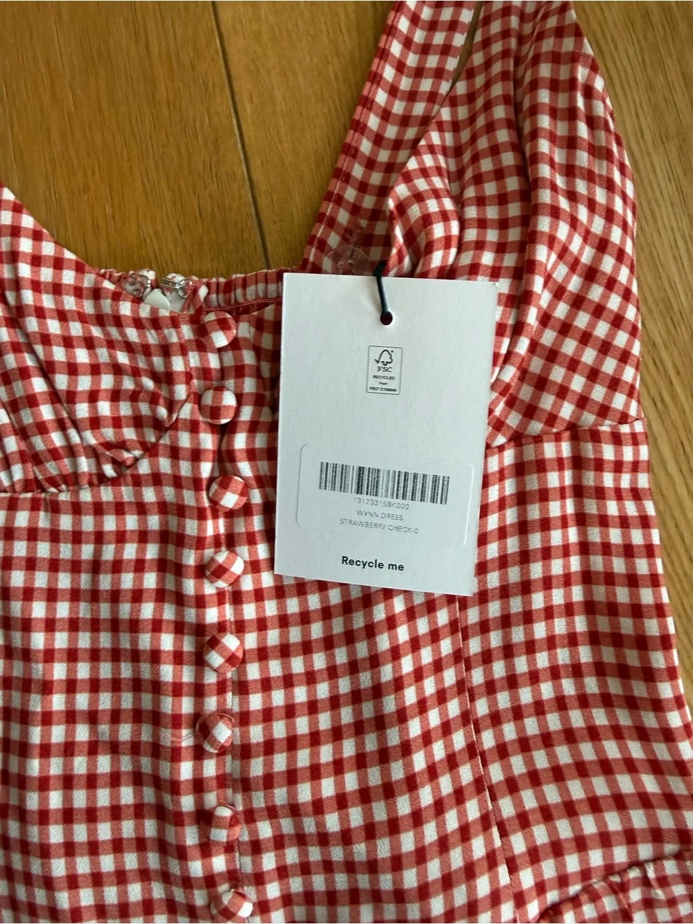 Reformation Wynn Dress Red - Size 0 - Picture 7 of 7